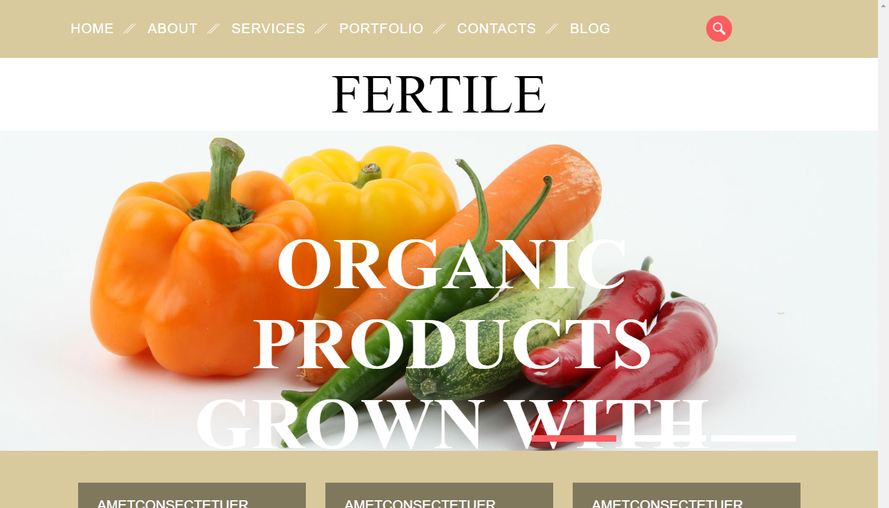 橙色大氣漂亮的果農蔬菜基地公司網站模板