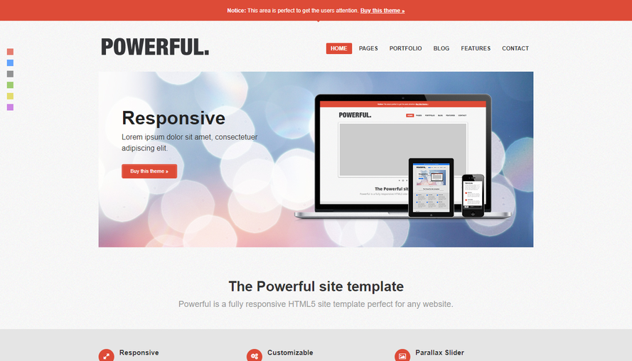 Red small fresh flat enterprise whole site HTML template