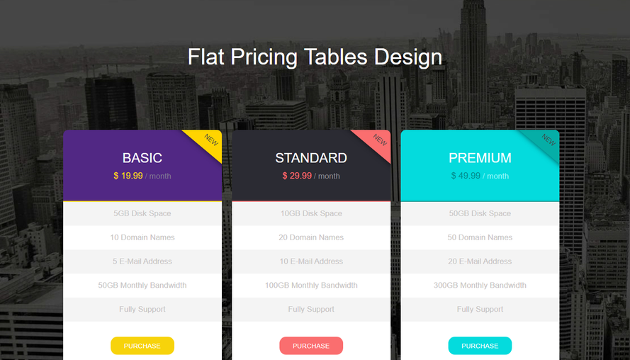 Flat product quotation front-end html5 template