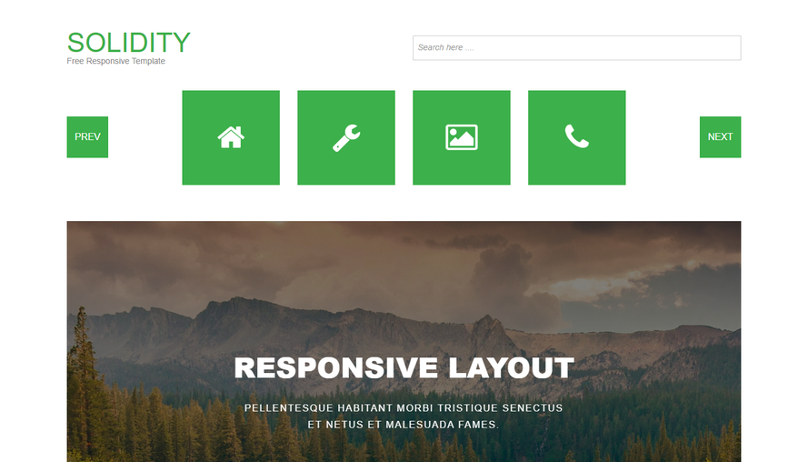 Green atmosphere personal photography album bootstrap website template