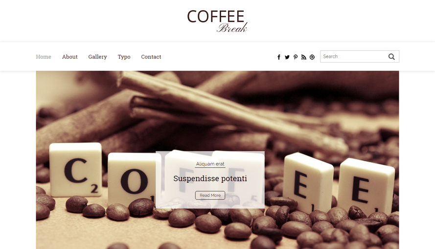 Coffee afternoon tea leisure club corporate official website template