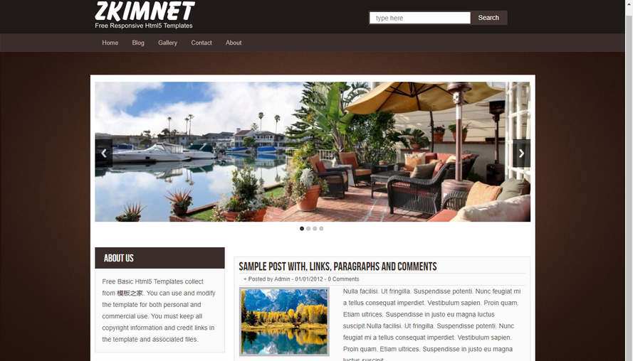 Real estate home html5 template download