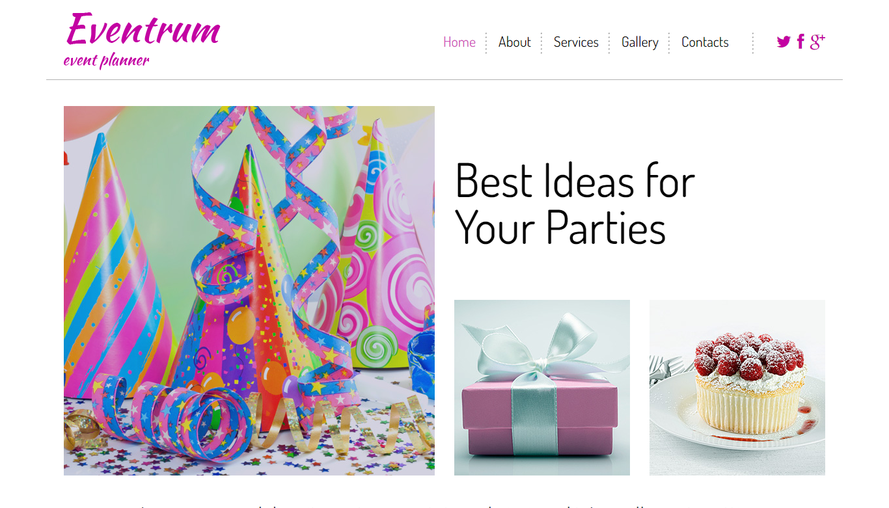 Simple and beautiful gift and toy enterprise website template