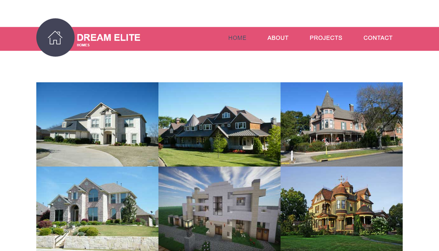 粉色物业房地产企业网站整站模板