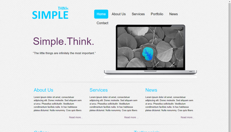 Simple gray IT technology software html5 template