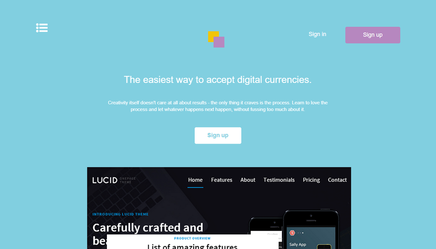 Internet creative app application software official website html5 template