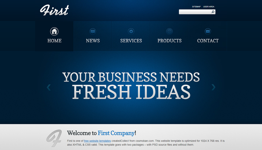 大气质感蓝色商务投资咨询企业网站模板