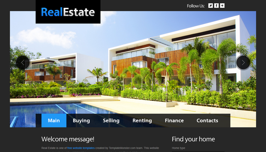 Scenic spot real estate developer enterprise whole site template