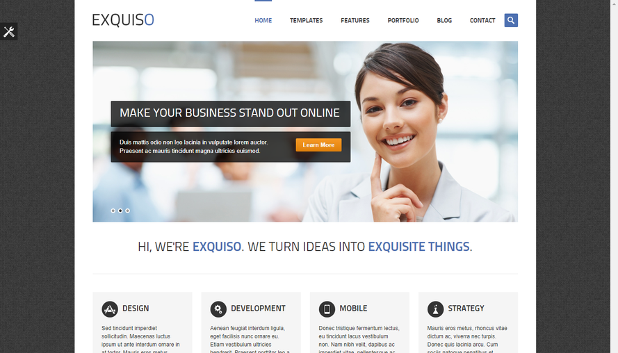 Beautiful flat business technology enterprise website template
