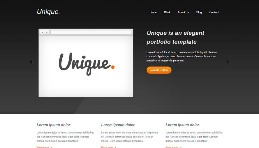 Black texture Internet product enterprise HTML5 template