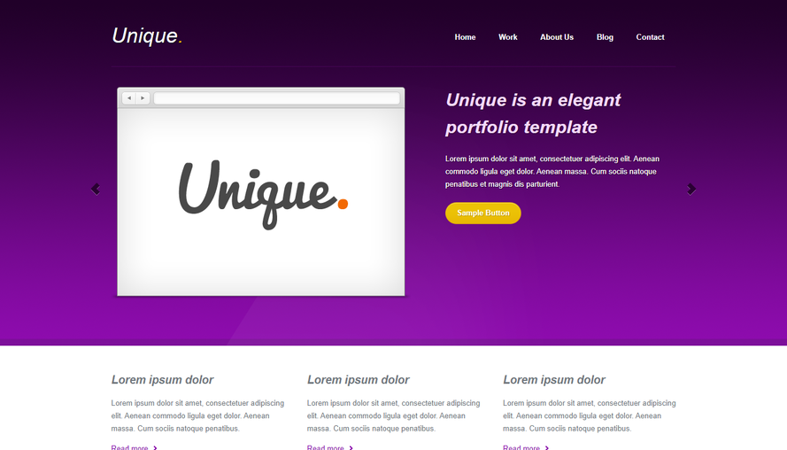 Big purple boutique technology enterprise html5 template