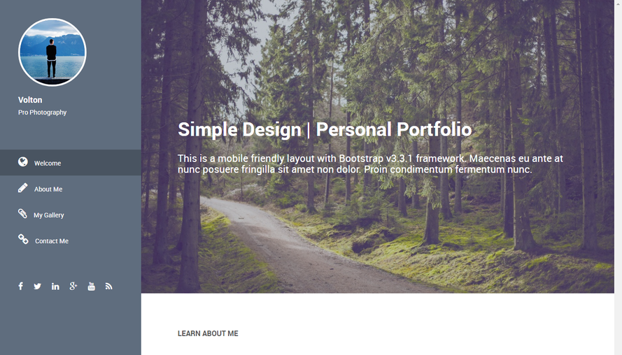 Simple Design designer personal work display template