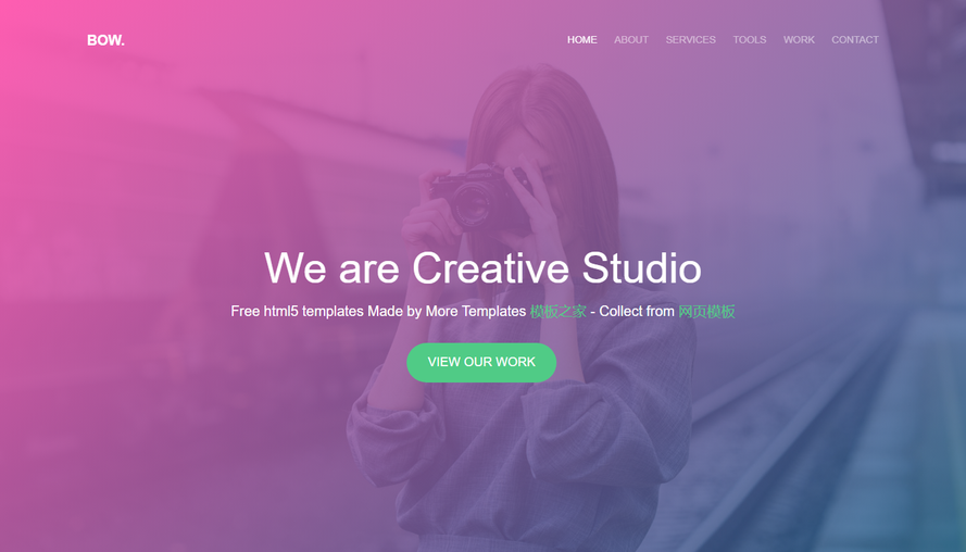 Boutique and atmospheric web design company official website bootstrap template