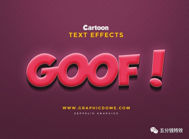 Super cool PS cartoon font style, change into cartoon font in seconds!