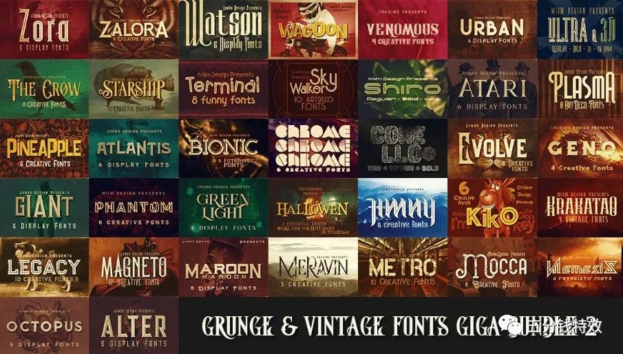 A must-have font library for designers, all of them are tall and stylish fonts!