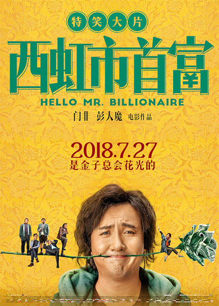 What font is used for the promotional poster text of "The Richest Man in Xihong City"?