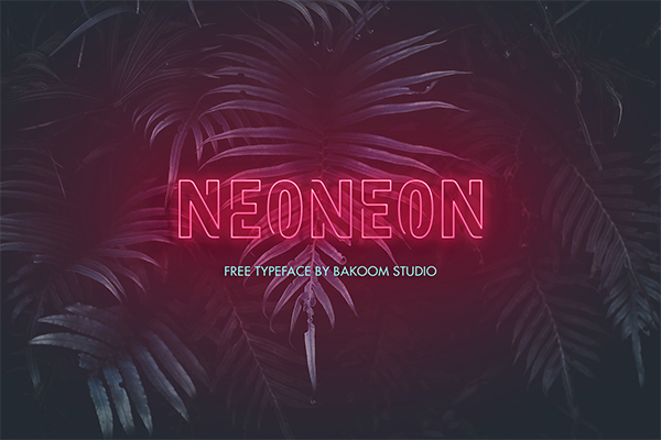 Recommend a free and commercially available 80s neon style font Neoneon
