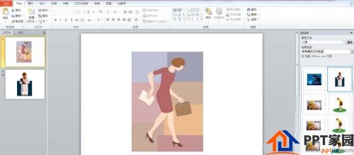 How to add random line effect to PPT pictures
