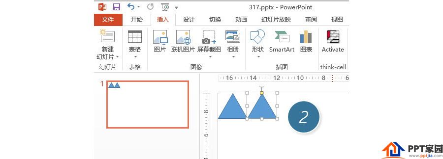 PPT制作技巧：如何快速绘制三角形背景效果？