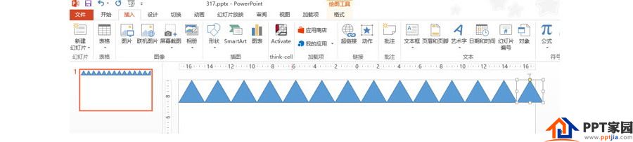 PPT制作技巧：如何快速绘制三角形背景效果？