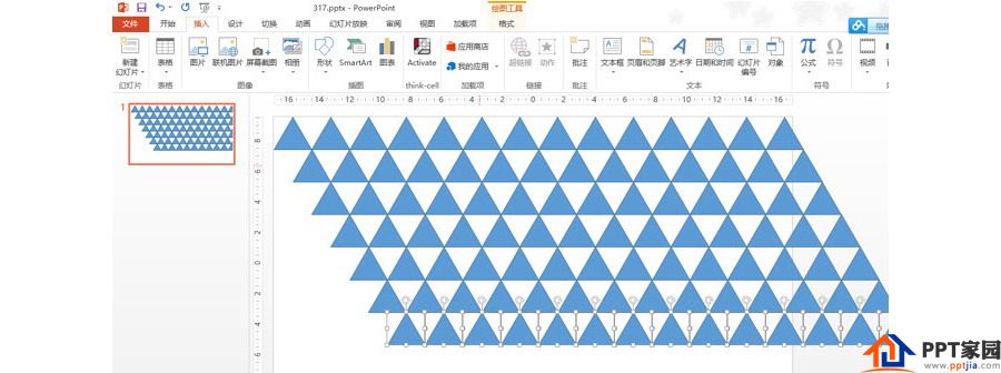 PPT制作技巧：如何快速绘制三角形背景效果？