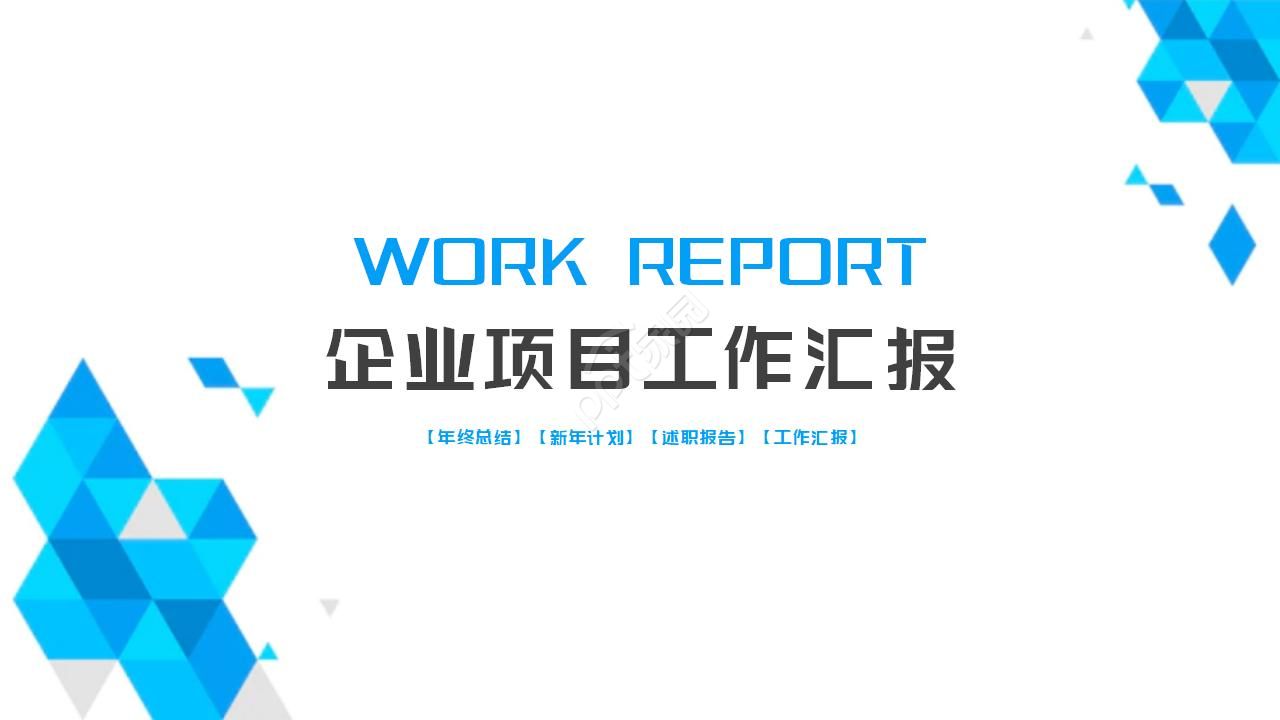 Enterprise project work report ppt template download recommendation