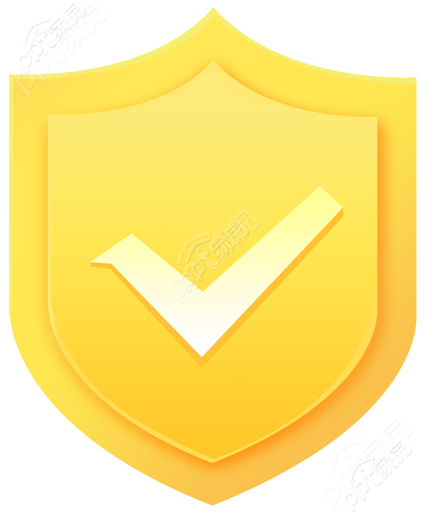 Yellow shield picture material download recommended