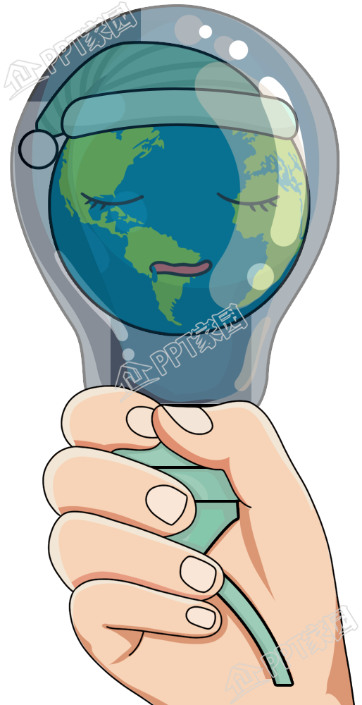 Hand-painted public welfare environmental protection hand holding the earth light bulb picture free material download recommended