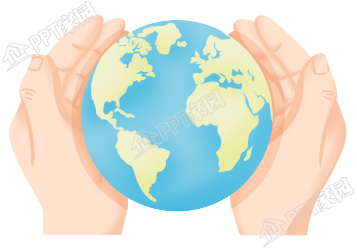illustration style hand holding the earth public welfare environmental protection material download recommended