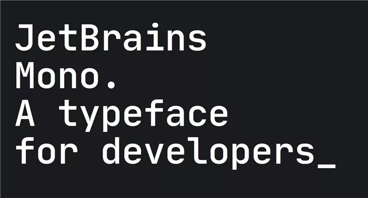 JetBrains launches programming font Mono: understand you better...