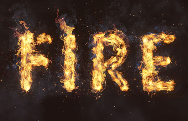 How to Make a Burning Fire Text Effect in Photoshop